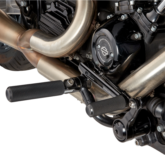 Arlen Ness Black Frame Mounted Mid Controls Kit 2009-2024 Harley Touring Models