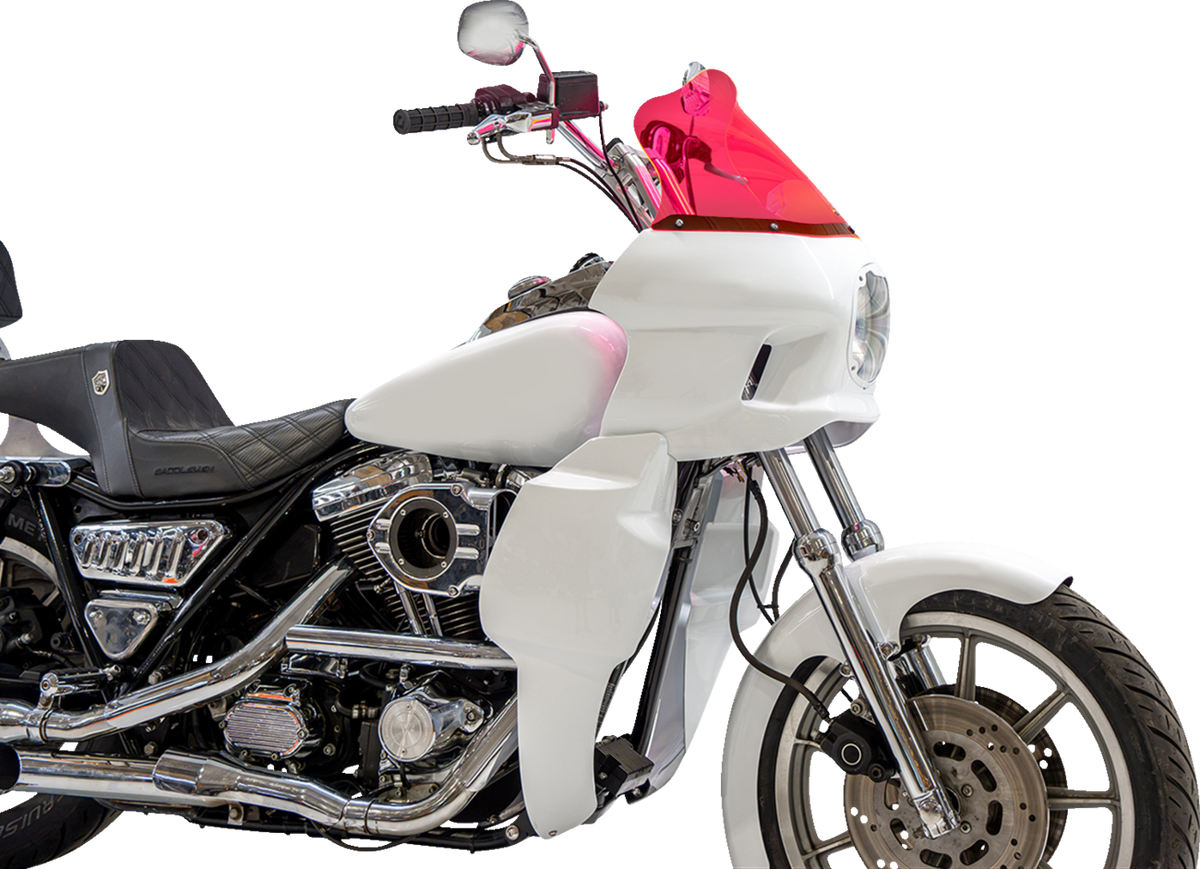 Klock Werks Flare 12.5" Pink Ice Windshield fits Saddlemen S-RT Mini Fairing