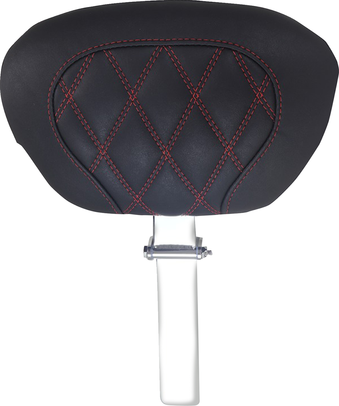 Mustang Red Stitch Super Touring Driver Backrest for 2008-2025 Harley Touring