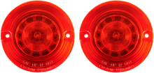 Custom Dynamics 1156 Red Flat Turn Signal Insert Kit 1986-2022 Harley Davidson