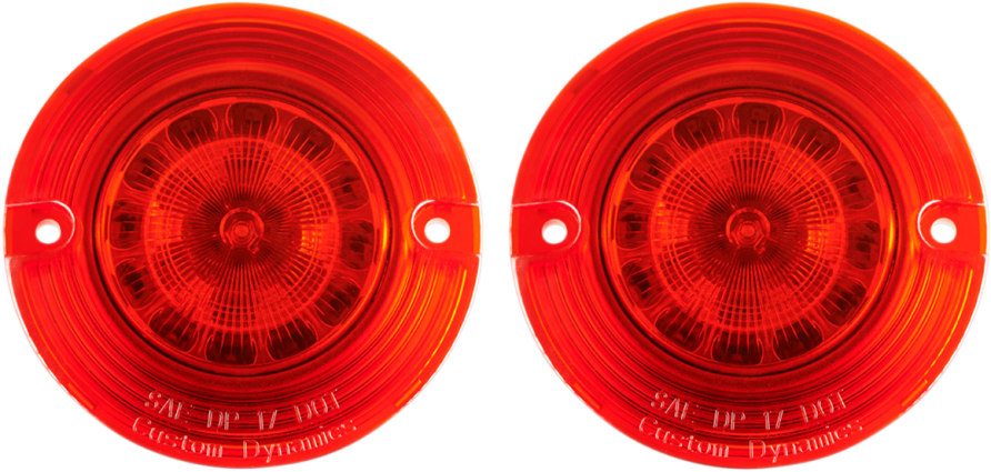 Custom Dynamics ProBeam Flat Turn Signal Inserts 1986-2013 Harley Touring FLST