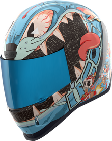 Icon Airform 9 Lives Blue MIPS Full Face Unisex Adult Street Motorcycle Helmet