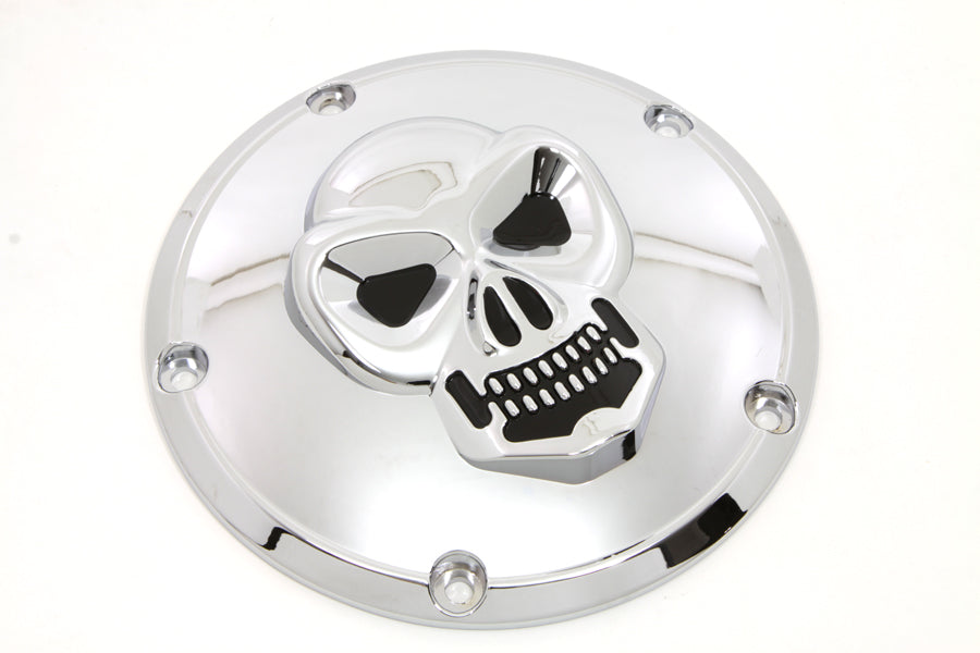 VTwin Chrome 5 Hole Motorcycle Derby Cover 1999-2018 Harley Touring FXST FXD FLT