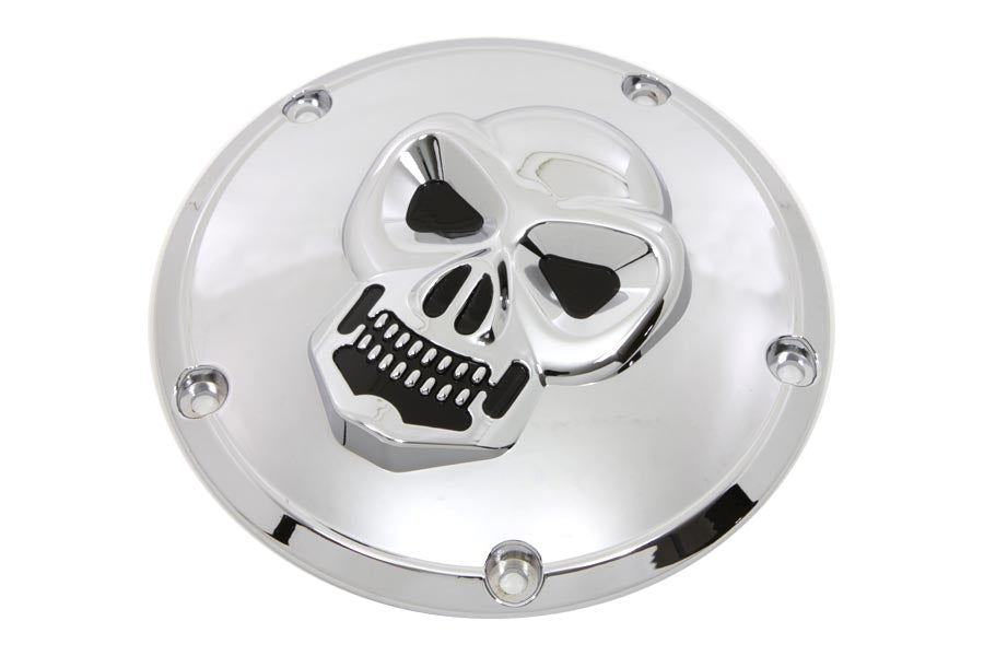 VTwin Chrome 5 Hole Motorcycle Derby Cover 1999-2018 Harley Touring FXST FXD FLT