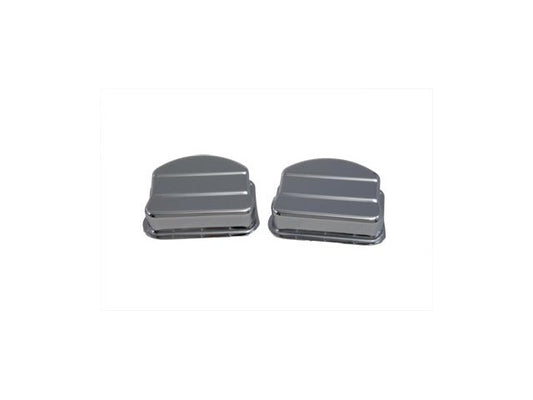 Vtwin Chrome Rocker Covers Tops fits 1948-1965 Harley Davidson Panhead FL FLH