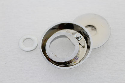 VTwin Tour Pak Chrome Lock Cover 1988-2013 Harley Touring FLTR FLHTC FLHT