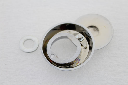 VTwin Tour Pak Chrome Lock Cover 1988-2013 Harley Touring FLTR FLHTC FLHT