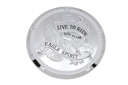 VTwin Eagle Spirit 5 Hole Derby Cover Kit 2016-2024 Harley Touring  FLT