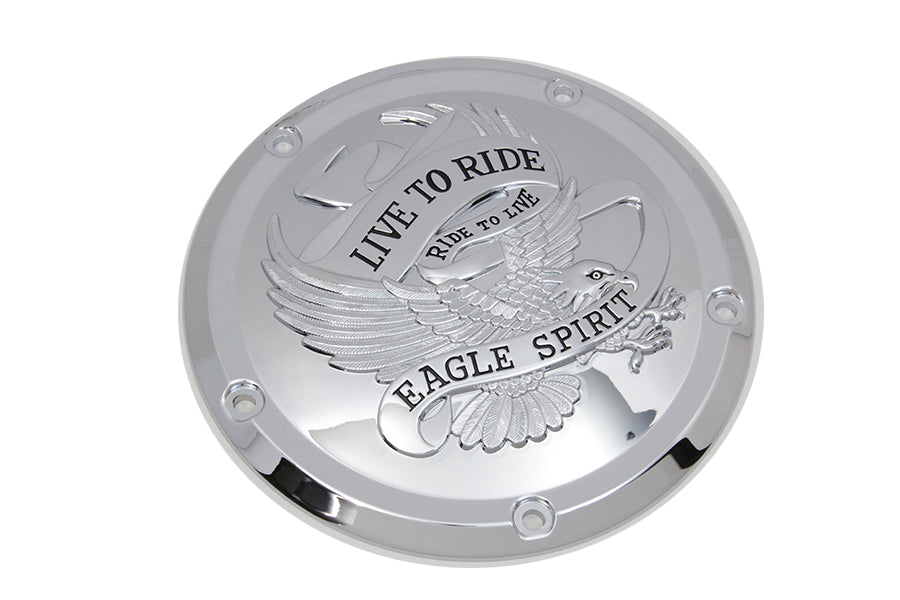 VTwin Eagle Spirit 5 Hole Derby Cover Kit 2016-2024 Harley Touring  FLT