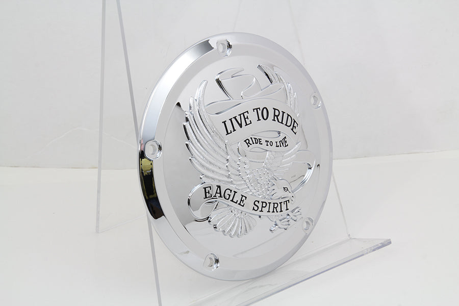 VTwin Eagle Spirit 5 Hole Derby Cover Kit 2016-2024 Harley Touring  FLT