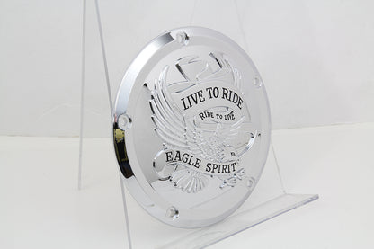 VTwin Eagle Spirit 5 Hole Derby Cover Kit 2016-2024 Harley Touring  FLT