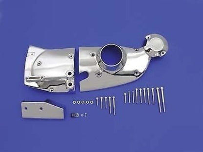 Vtwin Chrome Cam Sprocket Cover Trim Kit fits 1981-82 Harley Sportster Ironhead
