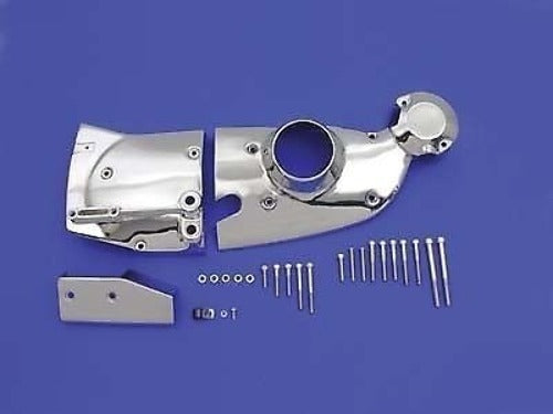 Vtwin Chrome Cam Sprocket Cover Trim Kit fits 1981-82 Harley Sportster Ironhead