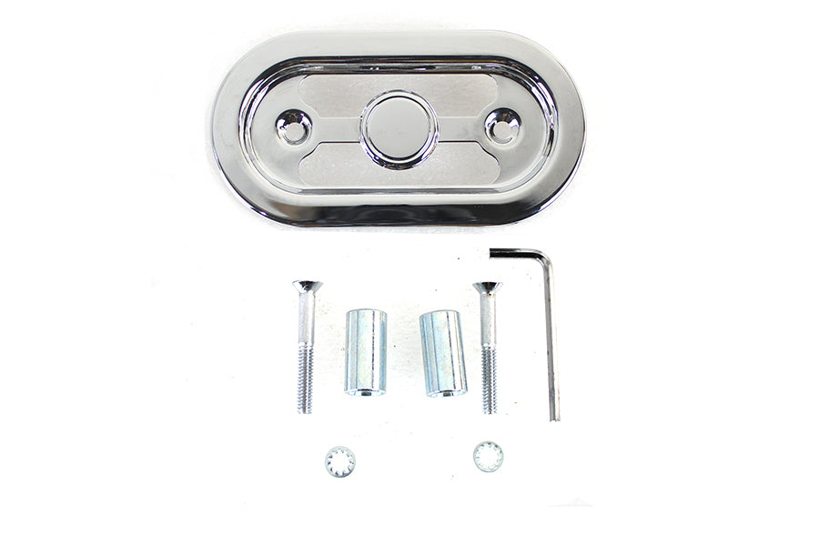 Vtwin Chrome Voltage Regulator Cover fits 1991-2003 Harley Davidson Dyna FXD