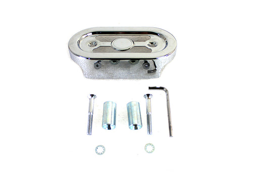 Vtwin Chrome Voltage Regulator Cover fits 1991-2003 Harley Dyna FXD