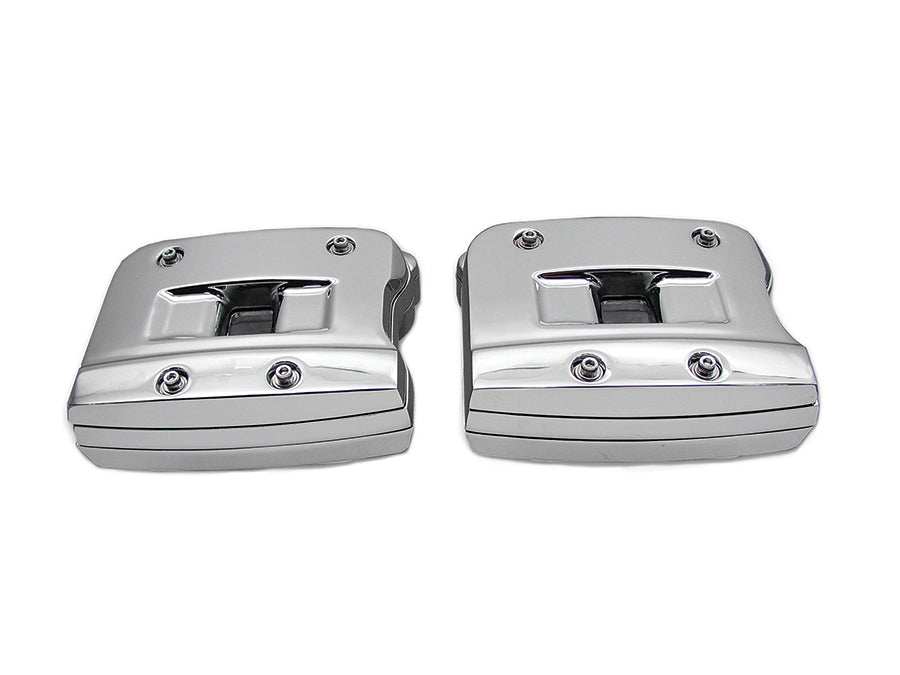 Vtwin Chrome Rocker Box Set fits 1984-1991 Harley Softail Touring Models