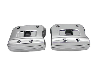 Vtwin Chrome Rocker Box Set fits 1984-1991 Harley Softail Touring Models