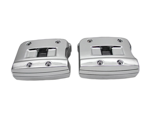 Vtwin Chrome Rocker Box Set fits 1984-1991 Harley Softail Touring Models