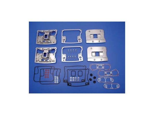 Vtwin Chrome Rocker Box Cover Set fits 1992-1999 Harley Davidson FLST FXR FXRS