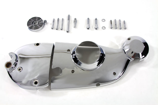 Vtwin Chrome Cam Sprocket Cover Kit for 1971-1976 Harley Sportster Ironhead XL