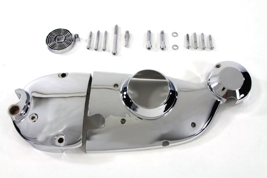 Vtwin Chrome Cam Sprocket Cover Kit for 1971-1976 Harley Sportster Ironhead XL