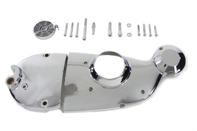 Vtwin Chrome Cam Sprocket Cover Kit for 1971-1976 Harley Sportster Ironhead XL