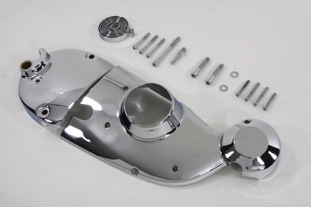 Vtwin Chrome Cam Sprocket Cover Kit for 1971-1976 Harley Sportster Ironhead XL