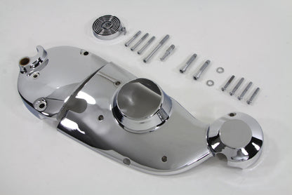 Vtwin Chrome Cam Sprocket Cover Kit for 1971-1976 Harley Sportster Ironhead XL