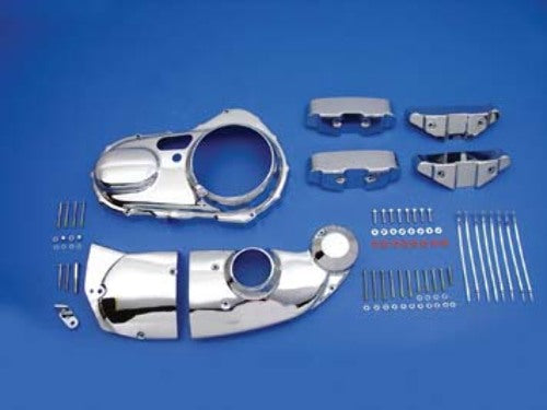 Vtwin Chrome Dress Kit  Rocker Covers Cam Primary for 2004 & Up Harley Sportster