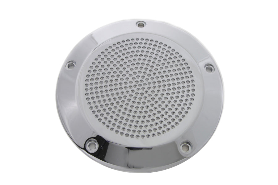 VTwin Chrome 5 Hole Perforated Motorcycle Derby Cover 1999-2018 Harley Touring