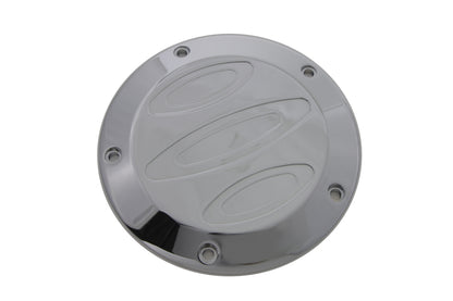 VTwin Chrome 5 Hole Motorcycle Derby Cover 1999-2018 Harley Touring FXST FLT FXD