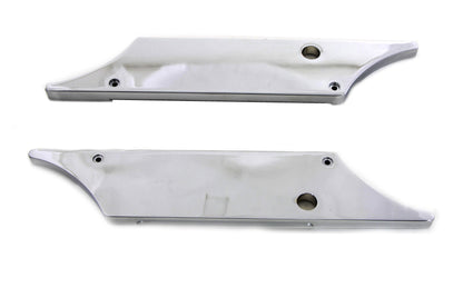 VTwin Wyatt Gatling Chrome Saddlebag Face Plates 1993-2013 Harley Touring FLT