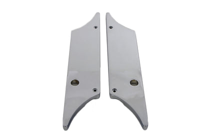 VTwin Wyatt Gatling Chrome Saddlebag Face Plates 1993-2013 Harley Touring FLT