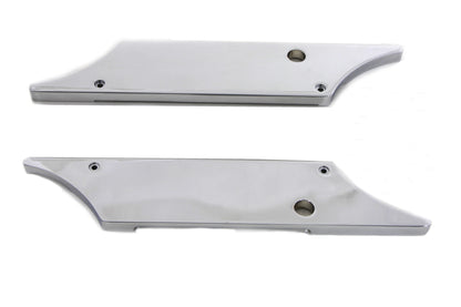 VTwin Wyatt Gatling Chrome Saddlebag Face Plates 1993-2013 Harley Touring FLT