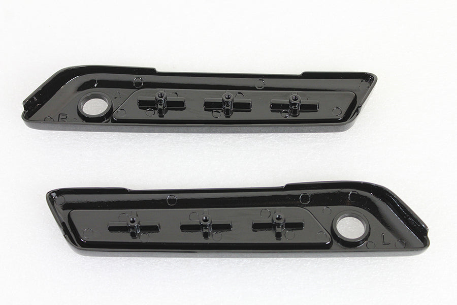 VTwin Wyatt Gatling Rear Saddlebag Latch Hinge Covers 2014-2023 Harley Touring FLT