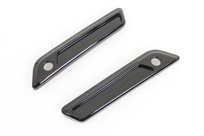 VTwin Wyatt Gatling Rear Saddlebag Latch Hinge Covers 2014-2023 Harley Touring FLT