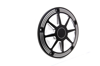 V-Twin Black Contrast 5-Hole Motorcycle Derby Cover 1999-2018 Dyna Softail FLT