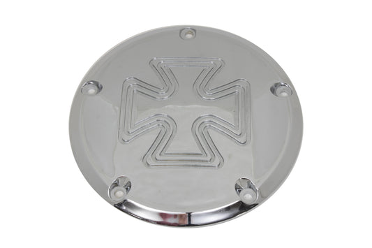 VTwin Iron Cross 5 Hole Motorcycle Derby Cover 1999-2018 Harley Touring Softtail