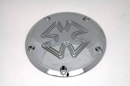VTwin Iron Cross 5 Hole Motorcycle Derby Cover 1999-2018 Harley Touring Softtail
