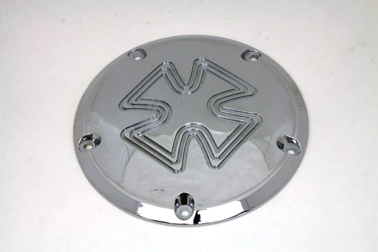 VTwin Iron Cross 5 Hole Motorcycle Derby Cover 1999-2018 Harley Touring Softtail
