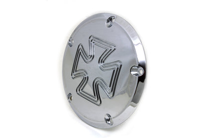 VTwin Iron Cross 5 Hole Motorcycle Derby Cover 1999-2018 Harley Touring Softtail