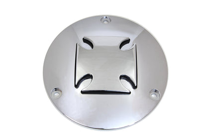 VTwin Iron Cross 3 Hole Motorcycle Derby Cover 1970-1998 Harley Touring Softtail