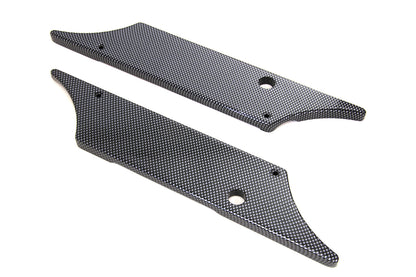 VTwin Black Carbon Fiber Saddlebag Hinge Covers 1993-2013 Harley Touring FLT