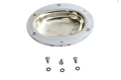 VTwin Early Bird Chrome Motorcycle Derby Cover 1970-1998 Harley Touring FXR FXST