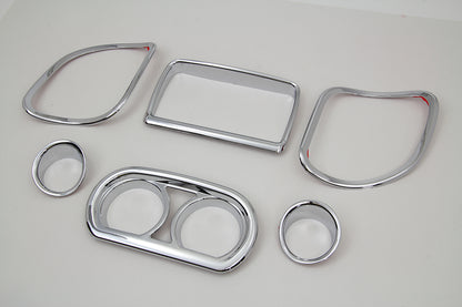 Vtwin Chrome Inner Fairing Gauge Trim Kit 2015-2023 Harley Road Glide FLTR