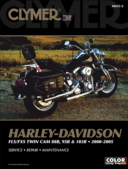 Clymer Service Repair Service Manual fits 2000-2005 Harley Davidson FLSTN FLST