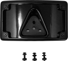Kodlin Curved Black 3-Hole LED Laydown License Plate Kit for Harley Davidson