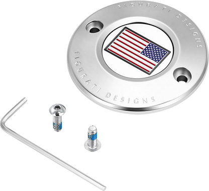Figurati Designs American Flag Timing Points Cover for 2017-2023 Harley M8