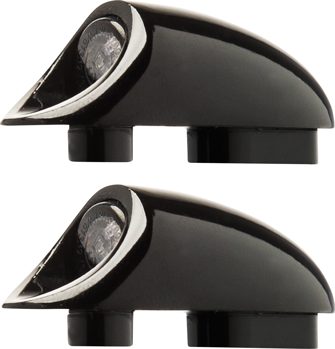 Kodlin 3-1 Black Mini Fender Strut Indicator Lights for  2018-24 Harley Softail