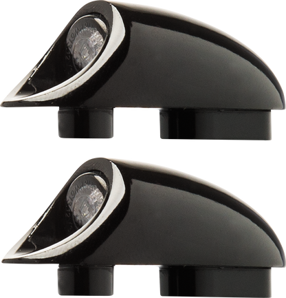 Kodlin 3-1 Black Mini Fender Strut Indicator Lights for  2018-24 Harley Softail